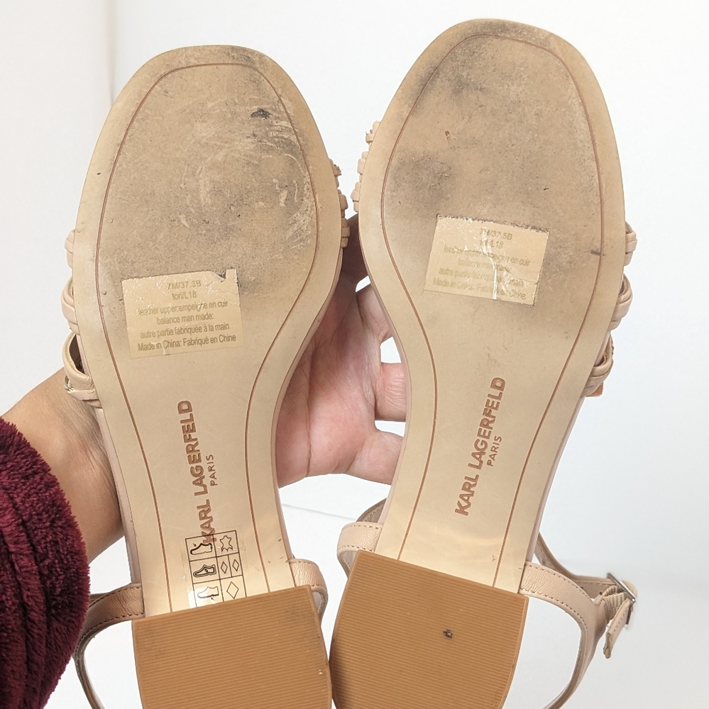 Karl Lagerfeld leather Tori sandals - Picture 14 of 16